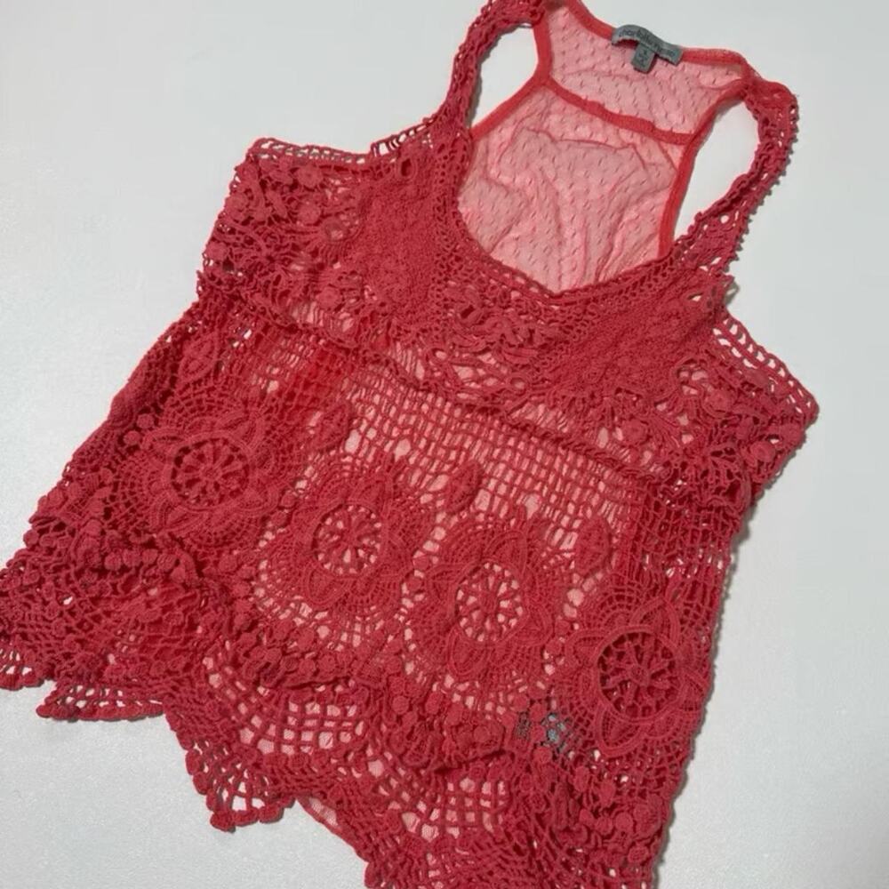Y2K Charlotte Russe Fish Net Mesh Tank Top